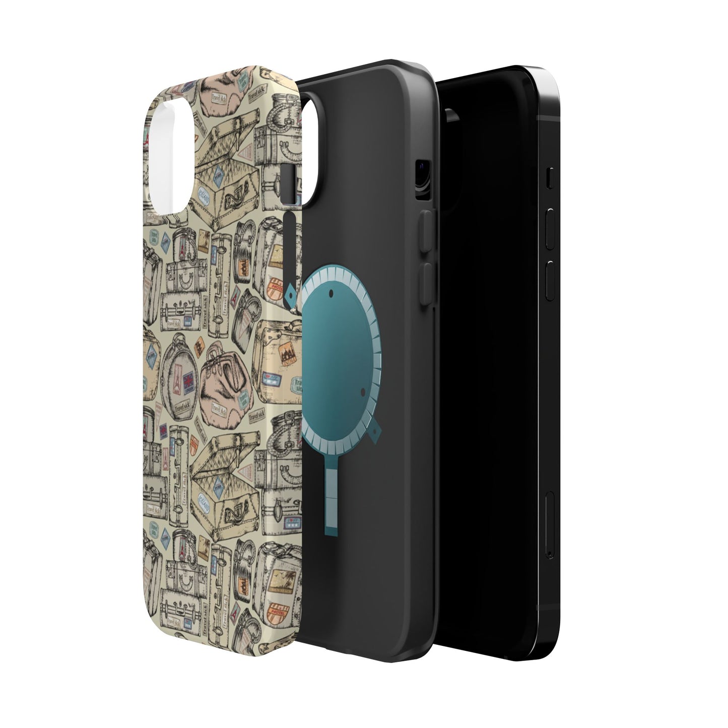 Travel-Inspired Magnetic Tough Cases, Unique Phone Accessories, Perfect for Adventurers, Great Gift for Travelers or Holidays