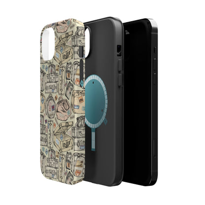 Travel-Inspired Magnetic Tough Cases, Unique Phone Accessories, Perfect for Adventurers, Great Gift for Travelers or Holidays