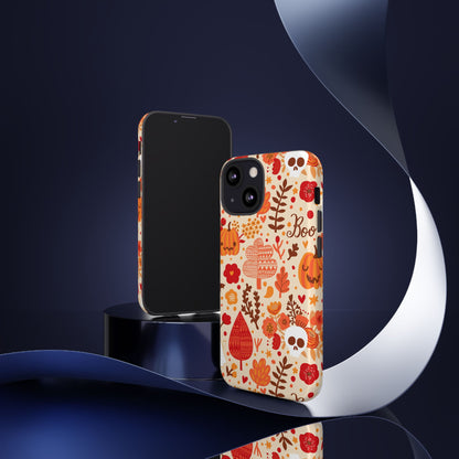 Autumn Phone Case - Cozy Fall Vibes, Pumpkin Decor, Halloween Gift, Floral Design, Seasonal Aesthetic