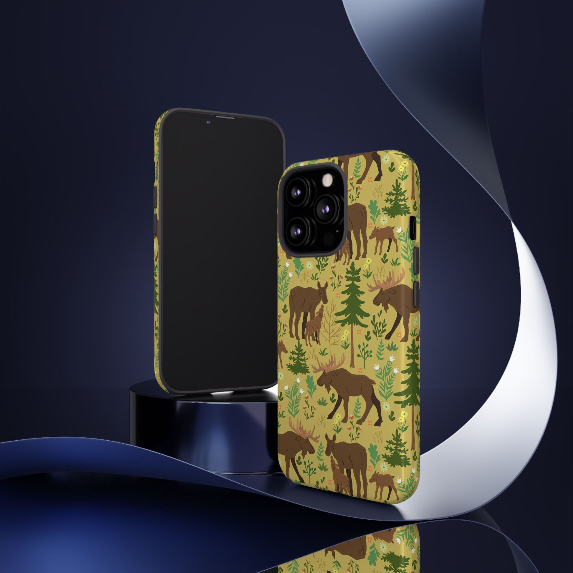 Moose Phone Case - Nature Lover's Accessory, Gifts for Outdoorsy Friends, Wildlife Decor, Eco-Friendly Cover, Forest Adventure Gear - MaisonThreadory
