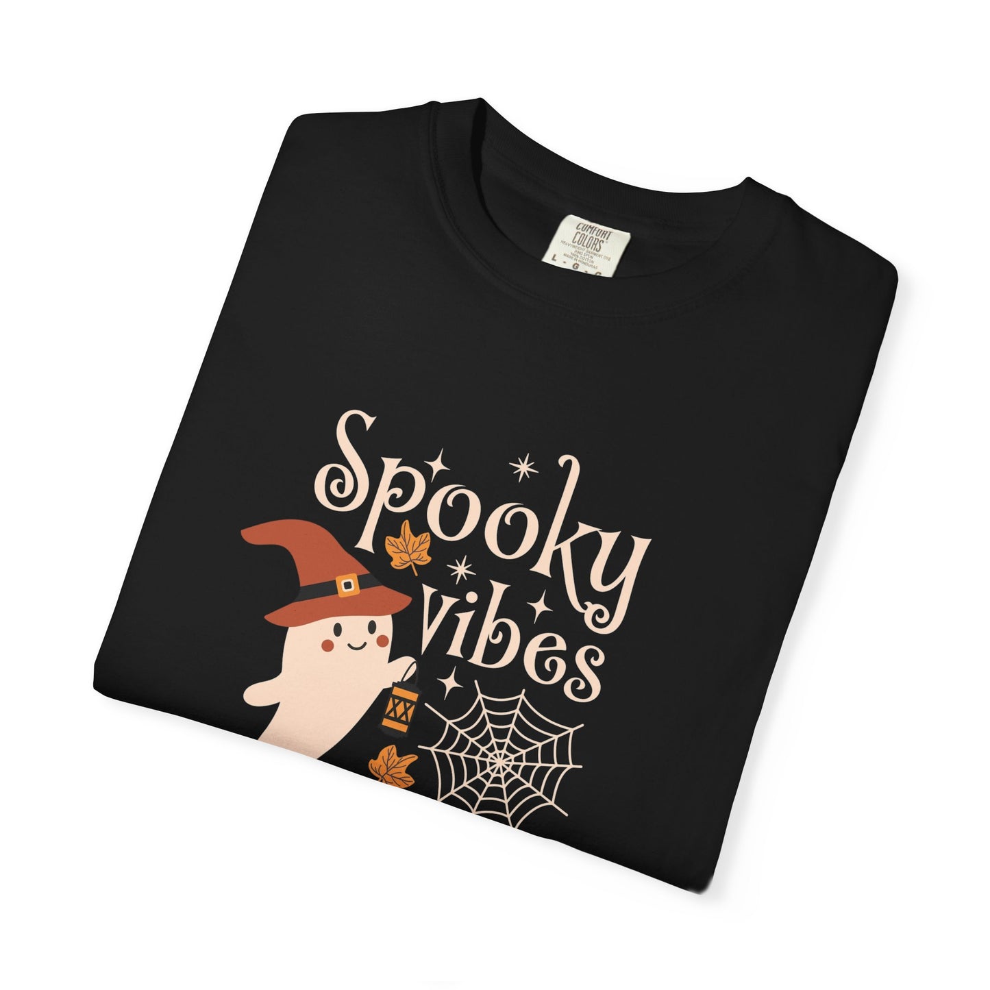 Spooky Ghost T-Shirt, Halloween Apparel, Unisex Tee, Fall Fashion, Cute Ghost Design, Perfect for Autumn Celebrations - MaisonThreadory