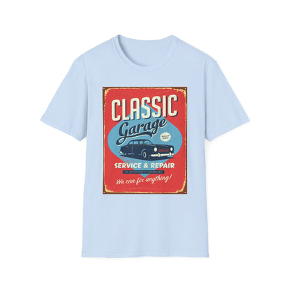 Classic Garage Vintage T-Shirt, Car Lovers Gift, Retro Car Tee, Father's Day Shirt, Classic Auto Enthusiast Apparel