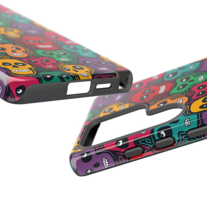 Phone Case, Day of the Dead Tough Case Phone, Mexican Skull Phone Cover, Floral Skeleton Phone Protector, Sugar Skull iPhone Case, Tough