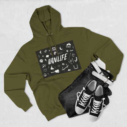 Vanlife Adventure Hoodie - Cozy Fleece Sweatshirt for Travel Lovers, Outdoor Enthusiasts, Camping, Road Trips, Gift for Explorer - MaisonThreadory