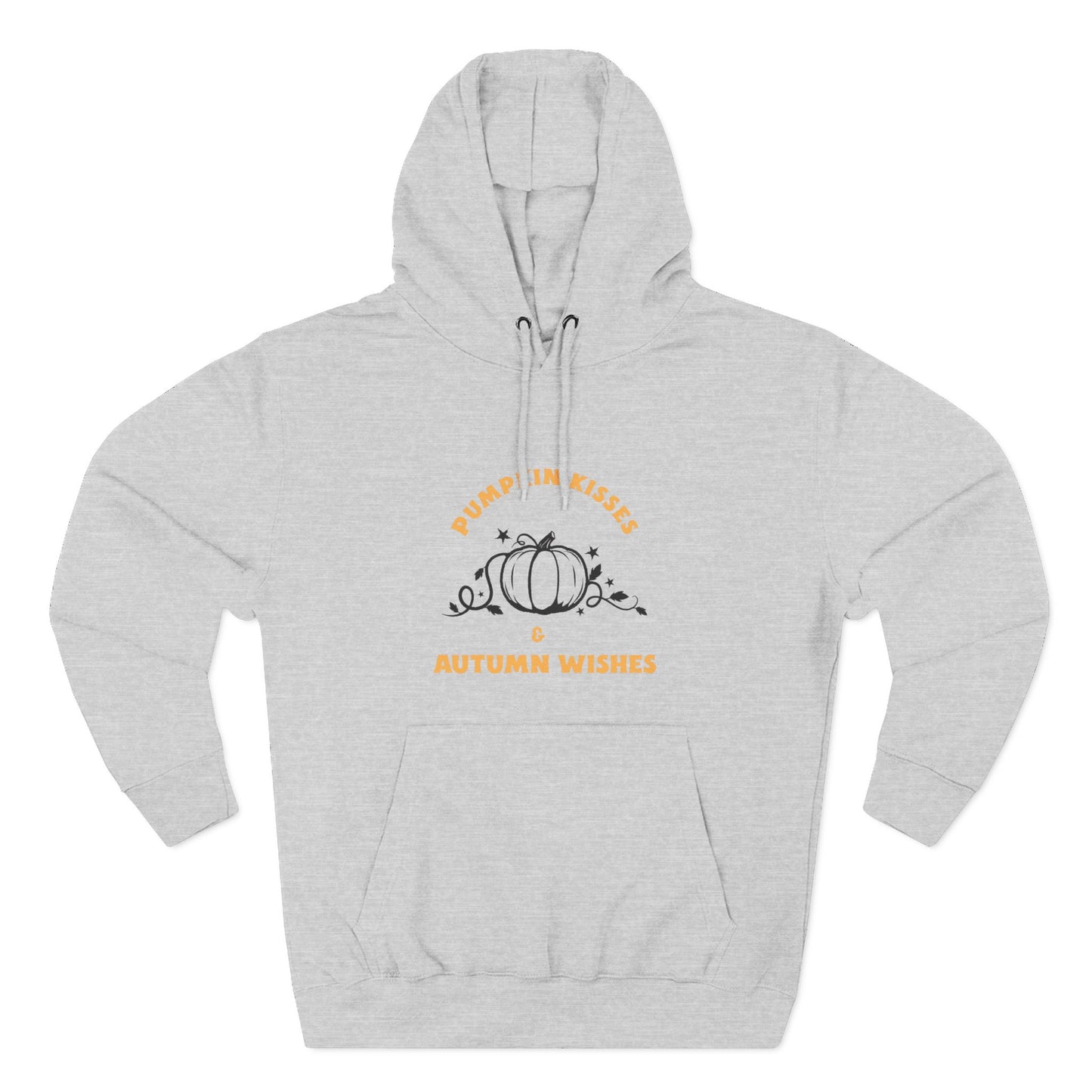 Autumn Wishes Fleece Hoodie, Cozy Fall Hoodie, Pumpkin Hoodie, Halloween Sweatshirt, Gift for Her, Seasonal Fashion - MaisonThreadory
