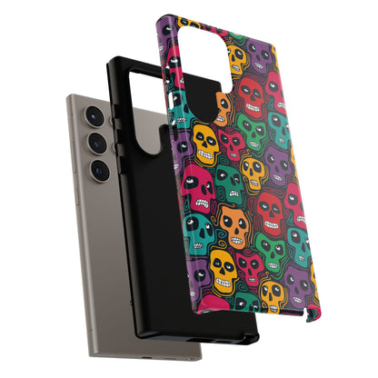 Phone Case, Day of the Dead Tough Case Phone, Mexican Skull Phone Cover, Floral Skeleton Phone Protector, Sugar Skull iPhone Case, Tough