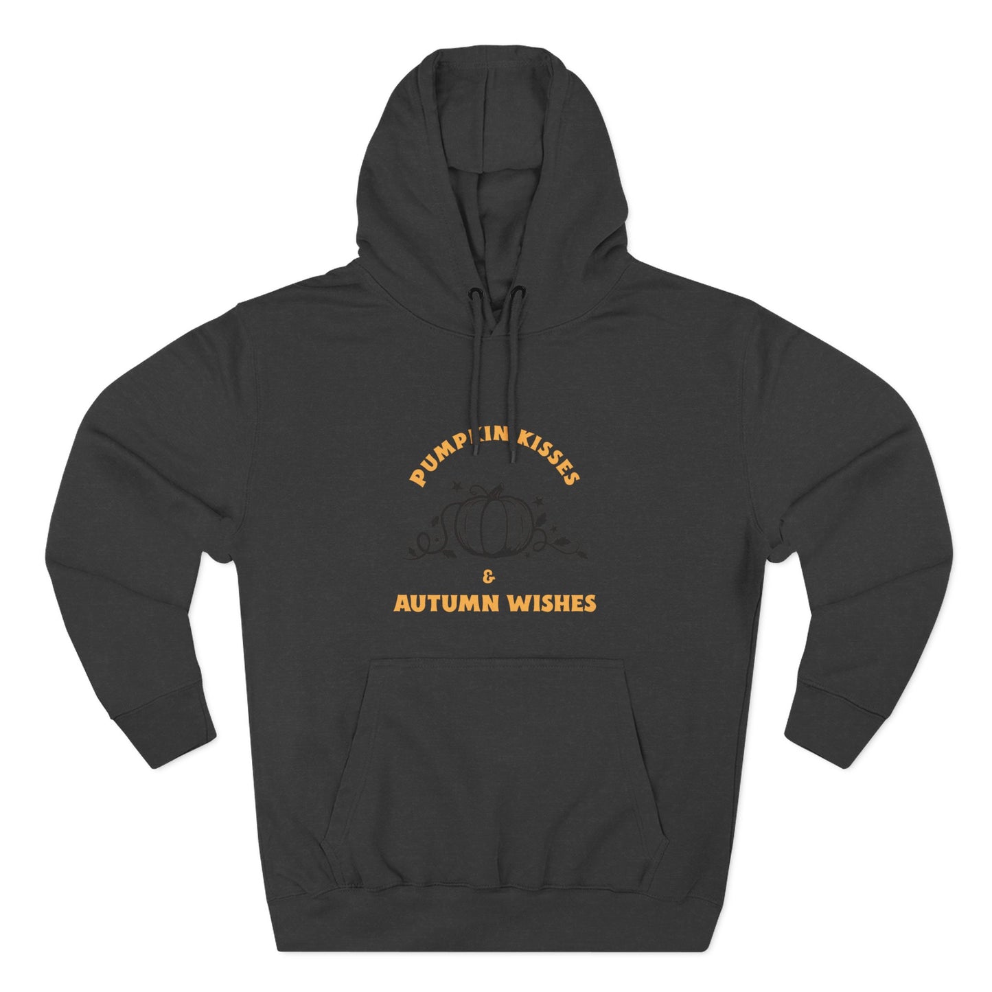 Autumn Wishes Fleece Hoodie, Cozy Fall Hoodie, Pumpkin Hoodie, Halloween Sweatshirt, Gift for Her, Seasonal Fashion - MaisonThreadory