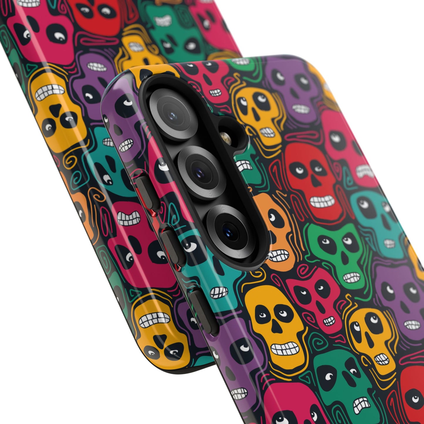 Phone Case, Day of the Dead Tough Case Phone, Mexican Skull Phone Cover, Floral Skeleton Phone Protector, Sugar Skull iPhone Case, Tough