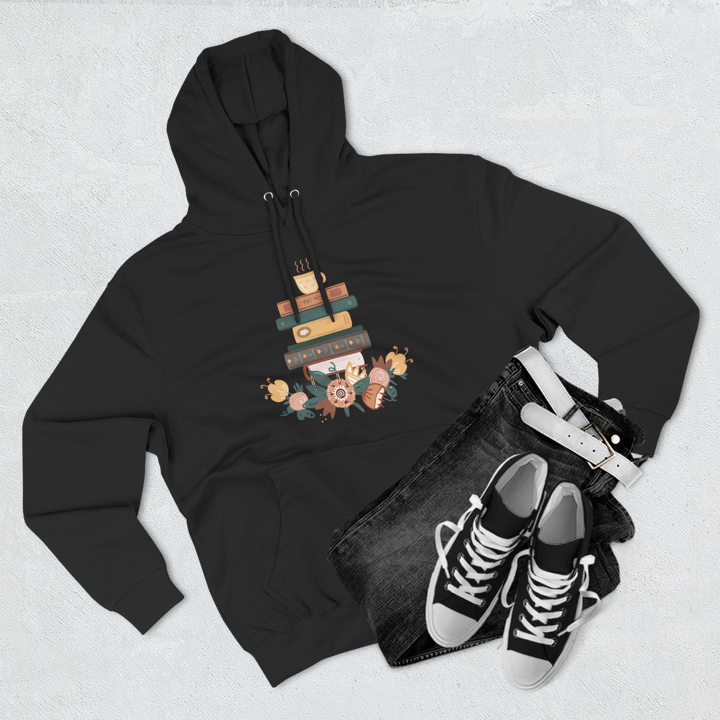 Cozy Book Lover's Hoodie | Three-Panel Fleece, Reading Gift, Literary Sweatshirt, Casual Apparel, Birthday Present, Book Club Outfit - MaisonThreadory