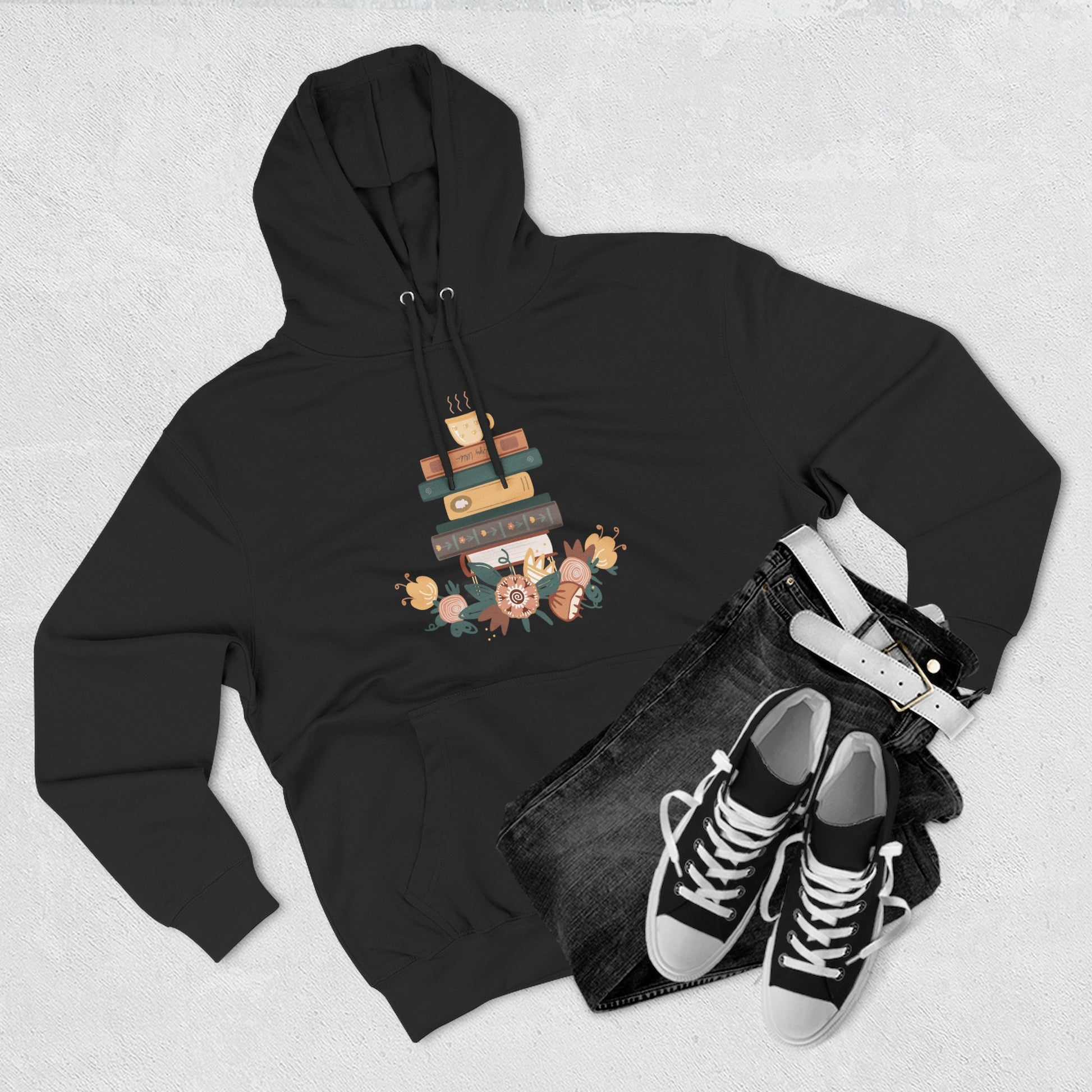 Cozy Book Lover's Hoodie | Three-Panel Fleece, Reading Gift, Literary Sweatshirt, Casual Apparel, Birthday Present, Book Club Outfit - MaisonThreadory