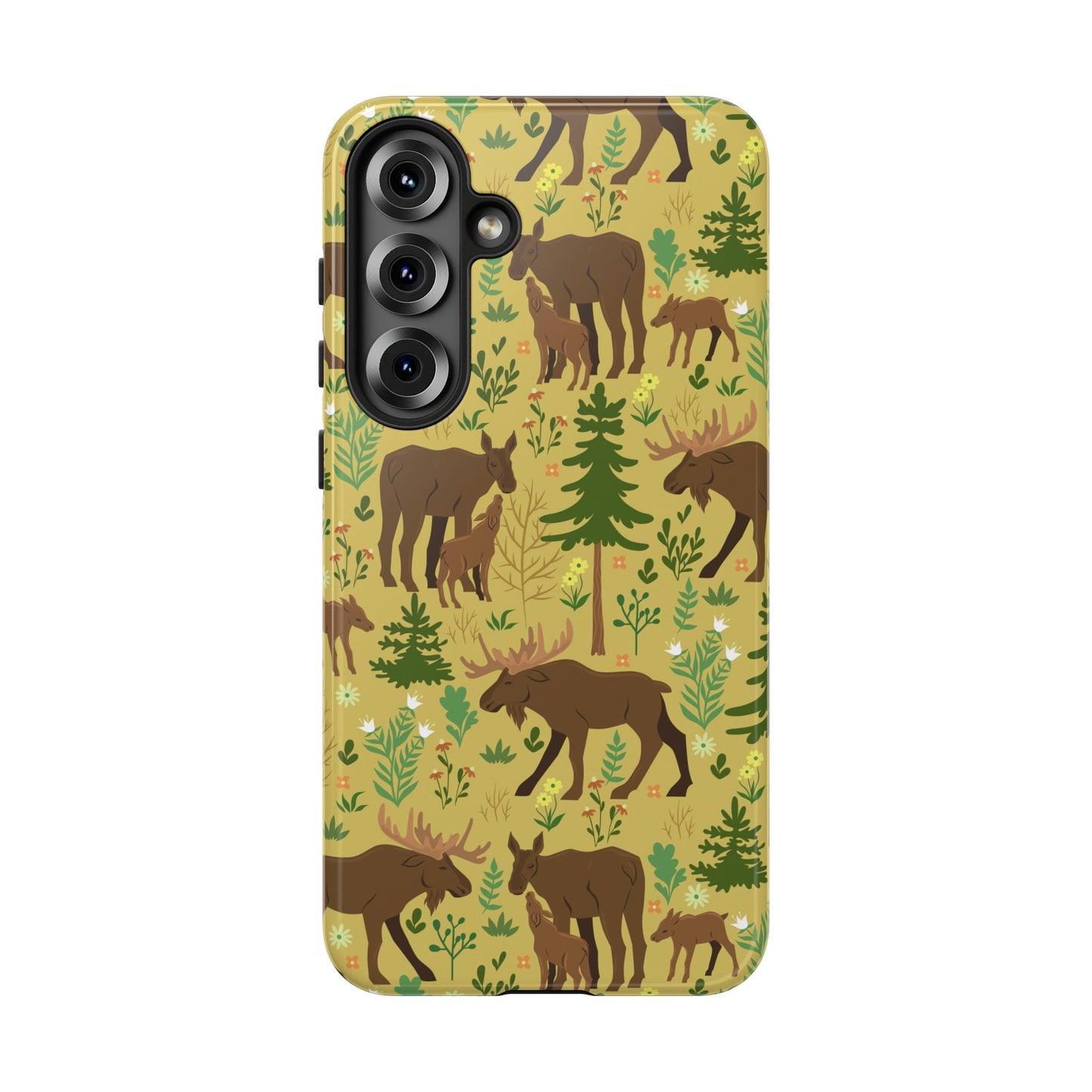 Moose Phone Case - Nature Lover's Accessory, Gifts for Outdoorsy Friends, Wildlife Decor, Eco-Friendly Cover, Forest Adventure Gear - MaisonThreadory