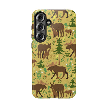 Moose Phone Case - Nature Lover's Accessory, Gifts for Outdoorsy Friends, Wildlife Decor, Eco-Friendly Cover, Forest Adventure Gear - MaisonThreadory