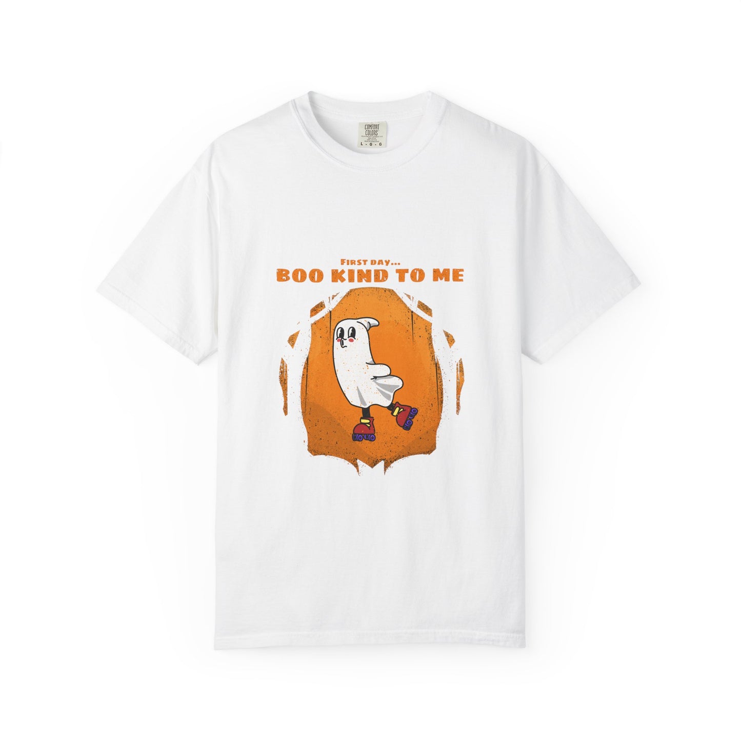 Playful Message T-Shirt: Boo Kind To Me, Funny Graphic Tee, Unisex Cotton Top, Casual Wear, Gift for Friends - MaisonThreadory