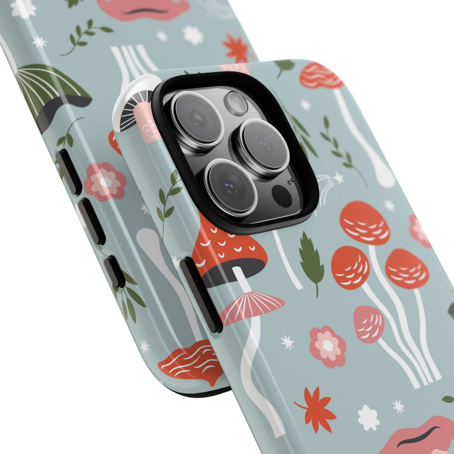 Whimsical Mushroom Phone Case, Cute Floral Smartphone Cover, Unique Gift for Nature Lovers, Trendy Tech Accessory, Eco-friendly Case