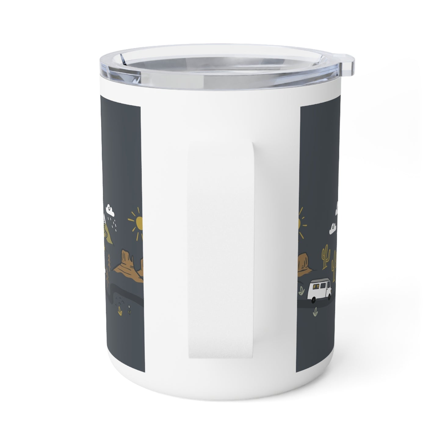 Adventure Insulated Coffee Mug, Travel Mug, Camping Accessories, Outdoor Gift, Wanderlust Coffee Cup, Adventure Awaits Drinkware - MaisonThreadory