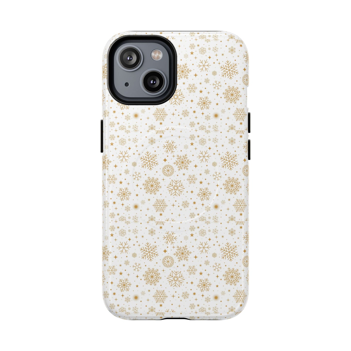 Festive Snowflake Phone Cases for Winter, Holiday Gift, Sleek Design, Winter Accessories, Durable Protection - MaisonThreadory