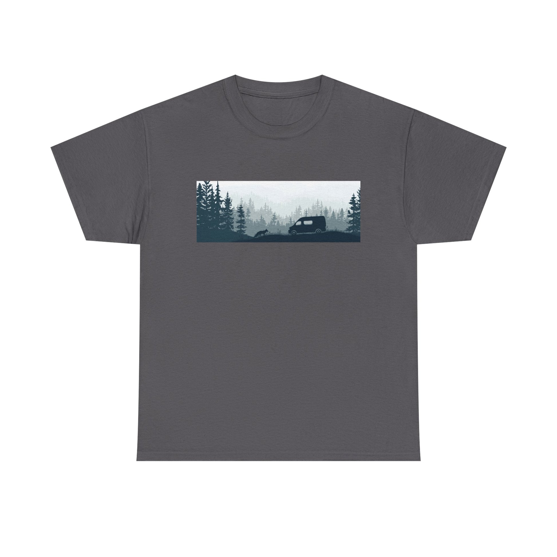 Nature Adventure Unisex Heavy Cotton Tee, Camping Shirt, Outdoor Wear, Gift for Nature Lovers, Eco-Friendly Apparel, Adventure Outfit - MaisonThreadory