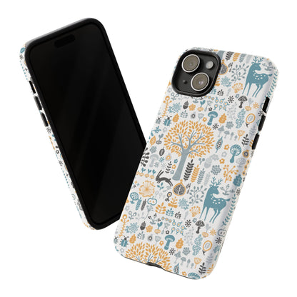 Nature-Inspired Phone Case, Durable Protective Cover, Bohemian Phone Accessory, Symbol of Strength, Eco-Friendly Gift