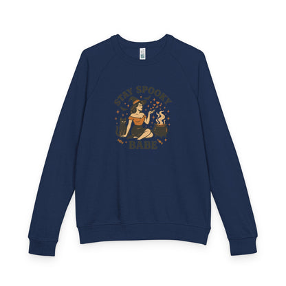Stay Spooky Babe Unisex French Terry Raglan Crewneck Sweatshirt, Cozy Halloween Apparel, Perfect for Fall Celebrations, Unique Gift [...]