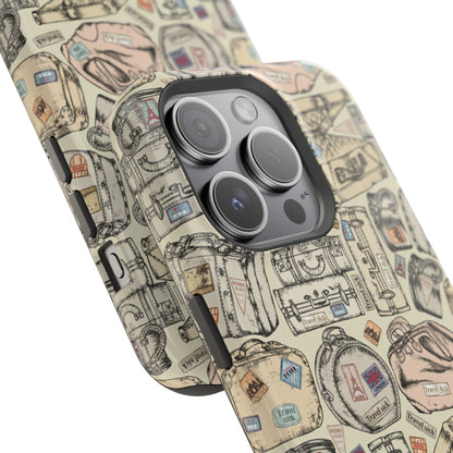 Travel-Inspired Magnetic Tough Cases, Unique Phone Accessories, Perfect for Adventurers, Great Gift for Travelers or Holidays