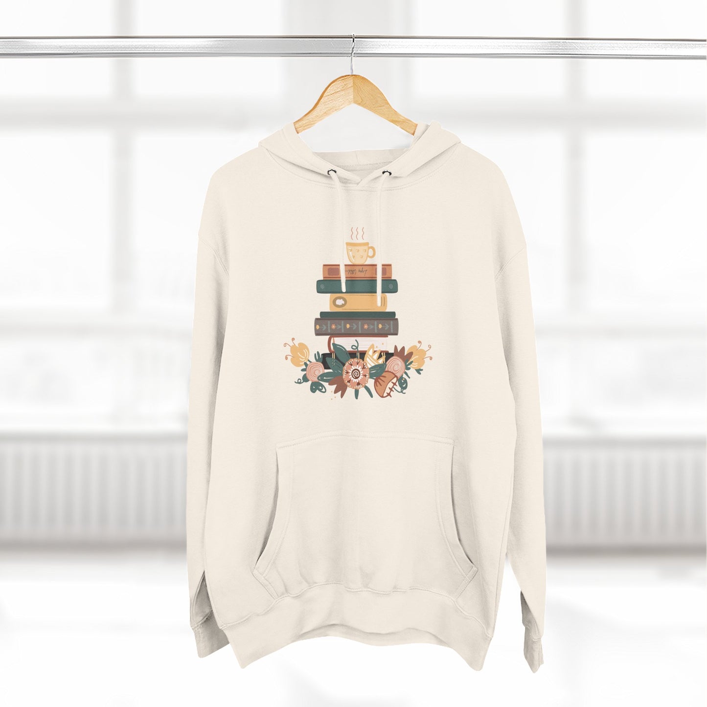 Cozy Book Lover's Hoodie | Three-Panel Fleece, Reading Gift, Literary Sweatshirt, Casual Apparel, Birthday Present, Book Club Outfit - MaisonThreadory