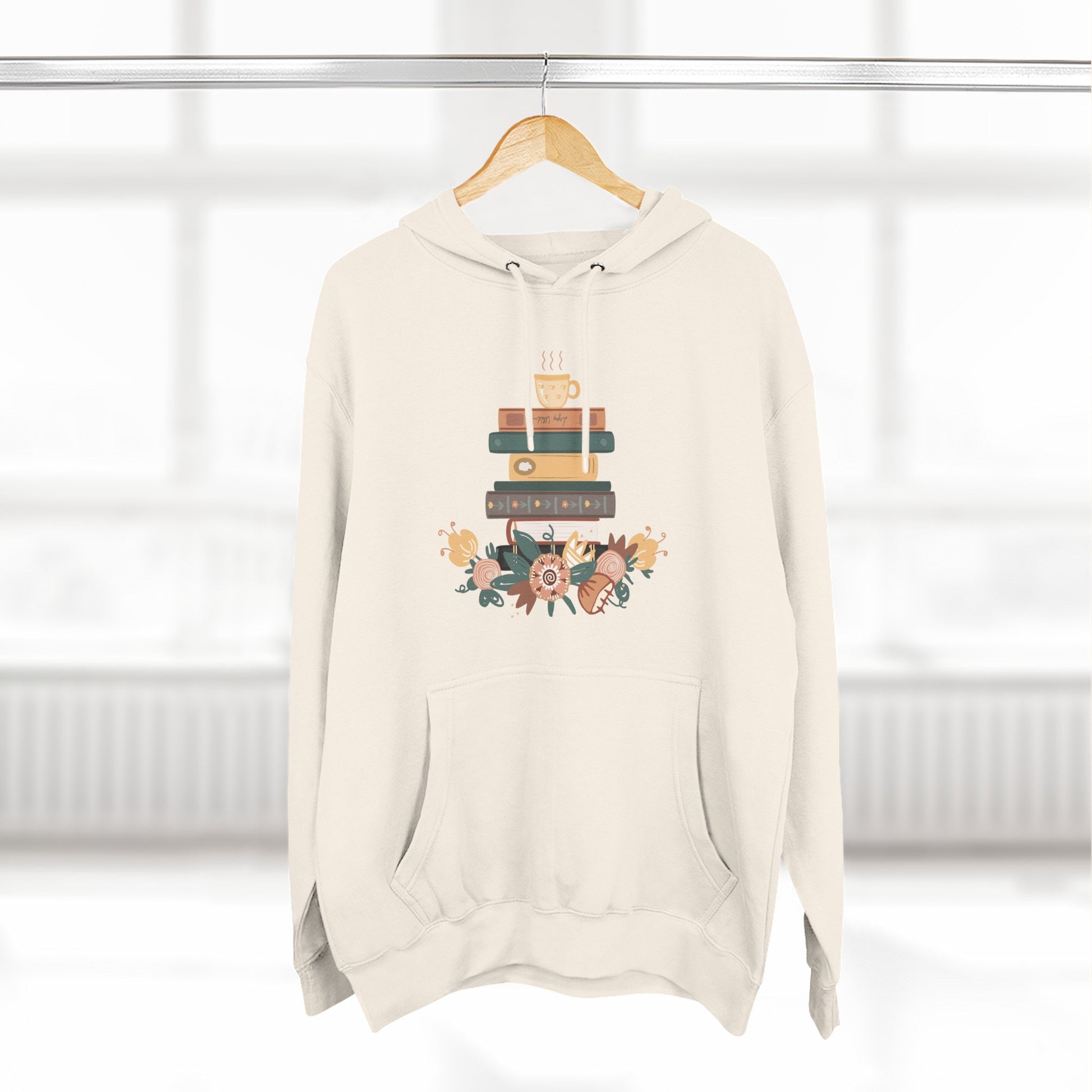 Cozy Book Lover's Hoodie | Three-Panel Fleece, Reading Gift, Literary Sweatshirt, Casual Apparel, Birthday Present, Book Club Outfit - MaisonThreadory