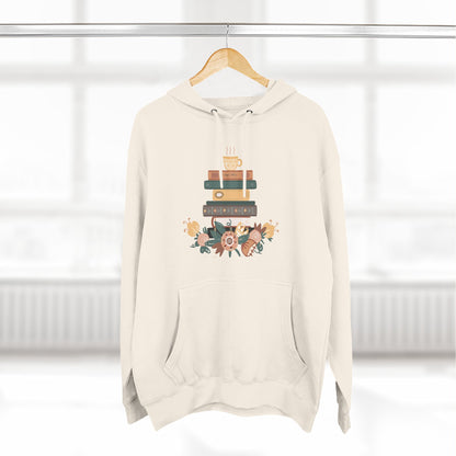 Cozy Book Lover's Hoodie | Three-Panel Fleece, Reading Gift, Literary Sweatshirt, Casual Apparel, Birthday Present, Book Club Outfit - MaisonThreadory