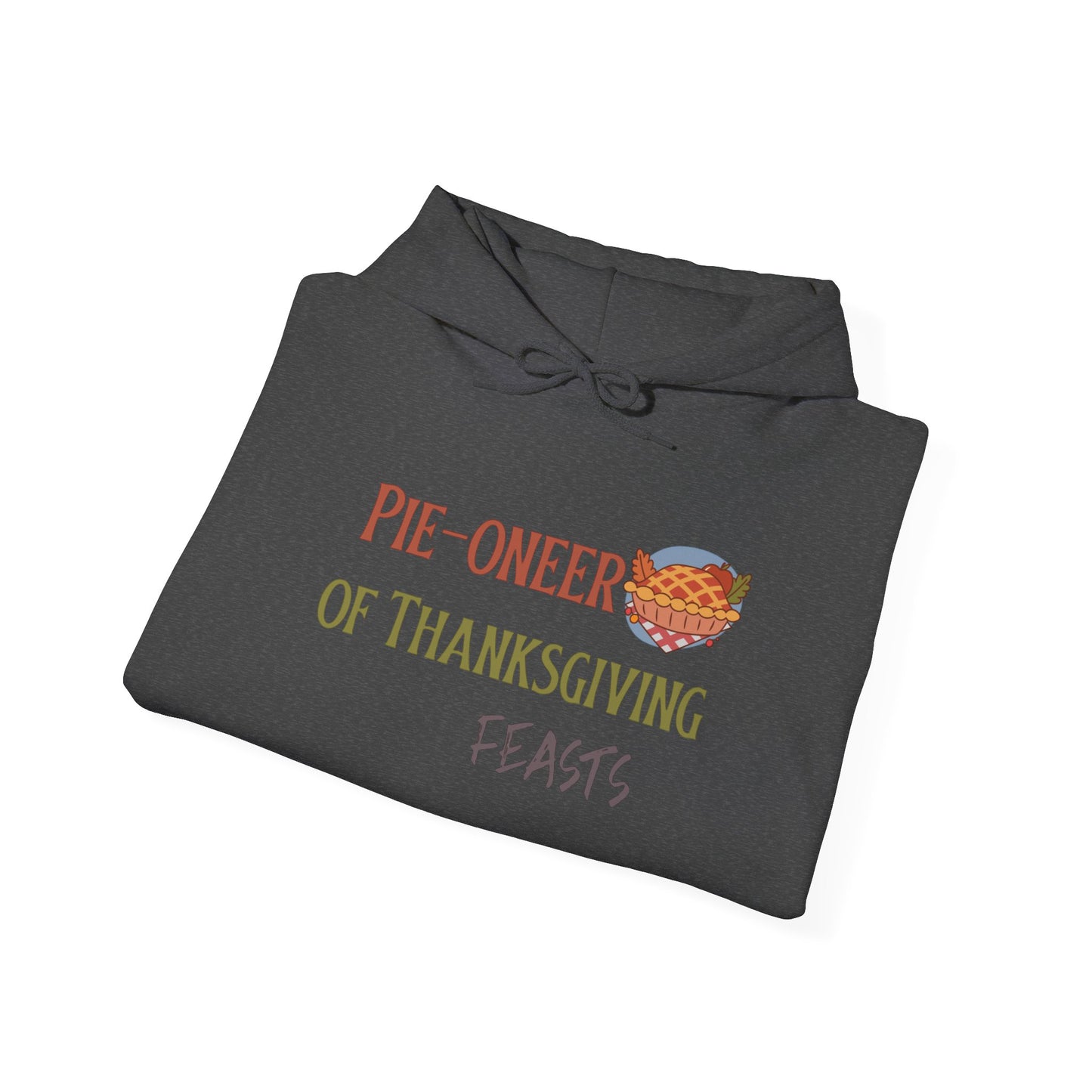 Thanksgiving Pie-o-neer Unisex Heavy Blend Hooded Sweatshirt, Cozy Holiday Sweatshirt, Thanksgiving Apparel, Fall Fashion, Foodie Gifts - MaisonThreadory