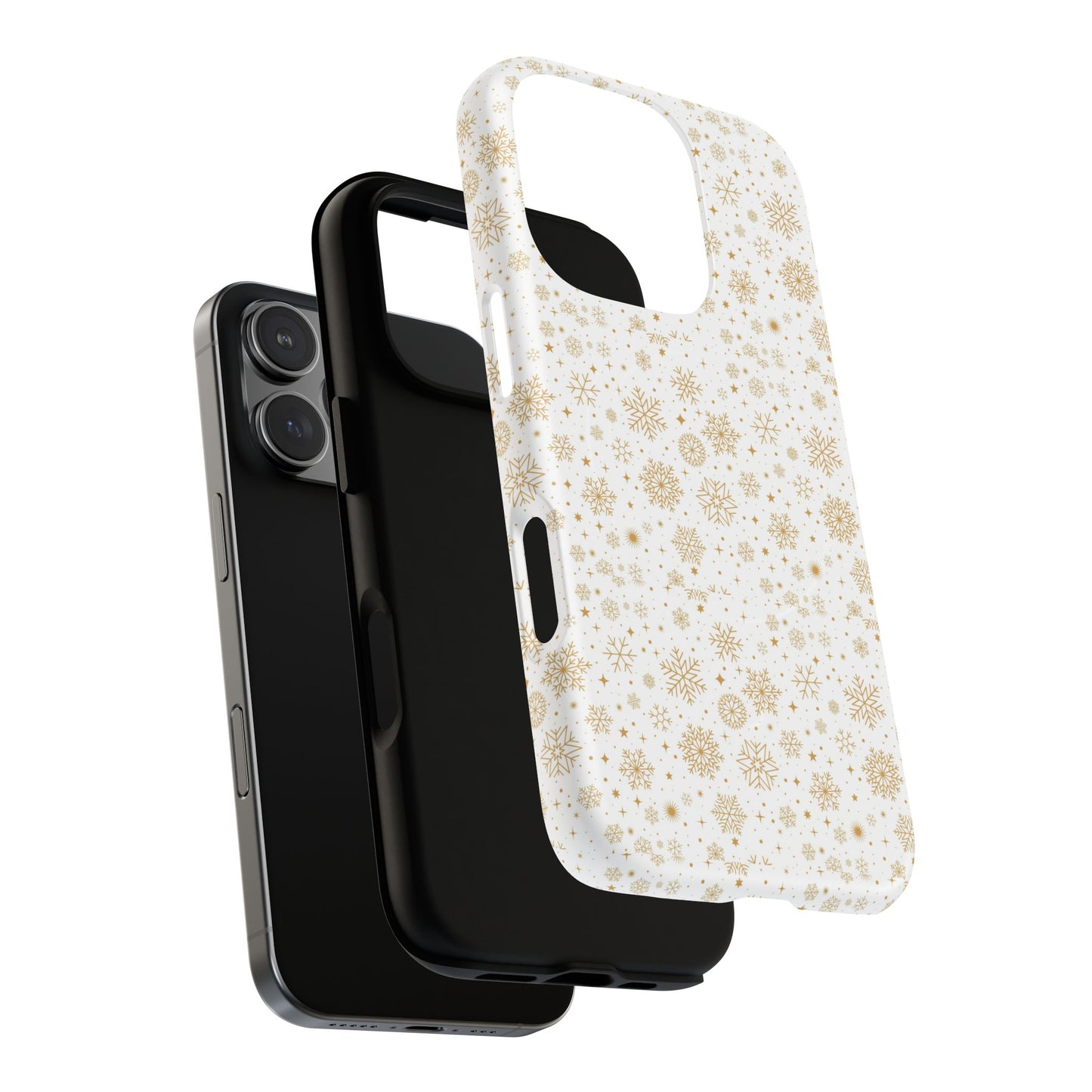 Festive Snowflake Phone Cases for Winter, Holiday Gift, Sleek Design, Winter Accessories, Durable Protection - MaisonThreadory
