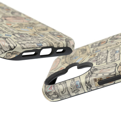 Travel-Inspired Magnetic Tough Cases, Unique Phone Accessories, Perfect for Adventurers, Great Gift for Travelers or Holidays