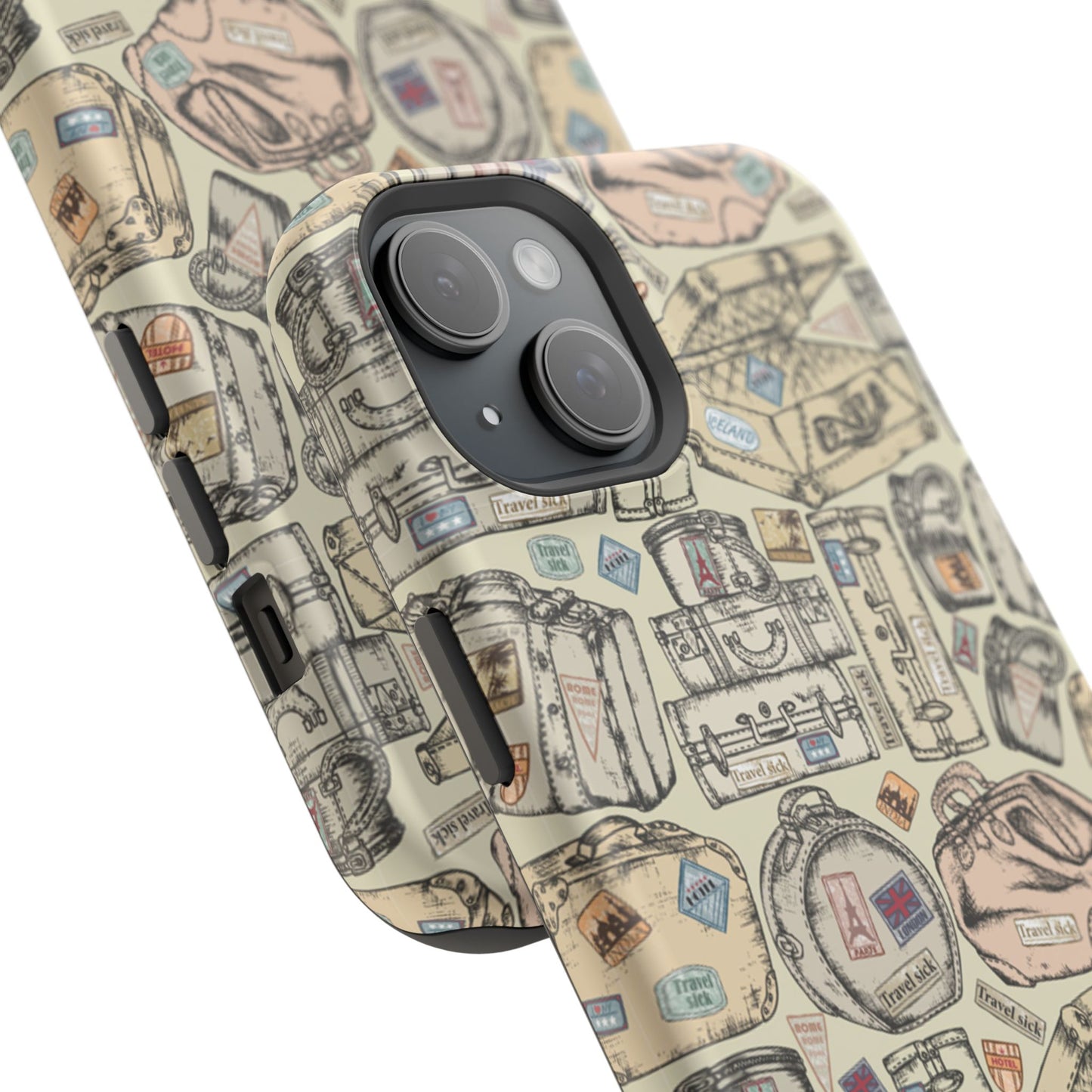 Travel-Inspired Magnetic Tough Cases, Unique Phone Accessories, Perfect for Adventurers, Great Gift for Travelers or Holidays