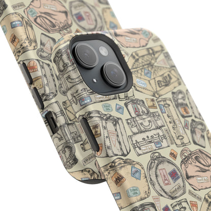 Travel-Inspired Magnetic Tough Cases, Unique Phone Accessories, Perfect for Adventurers, Great Gift for Travelers or Holidays