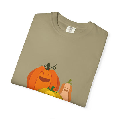Cute Pumpkin Family T-Shirt, Fall Apparel, Halloween Shirt, Thanksgiving Gift, Harvest Crew Tee, Unisex Seasonal Wear - MaisonThreadory