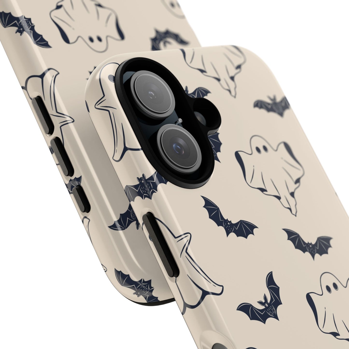 Halloween Phone Case, Ghosts and Bats, Cute Phone Cover, Spooky Accessories, Fall Decor, Gifts for Her, Halloween Party - MaisonThreadory