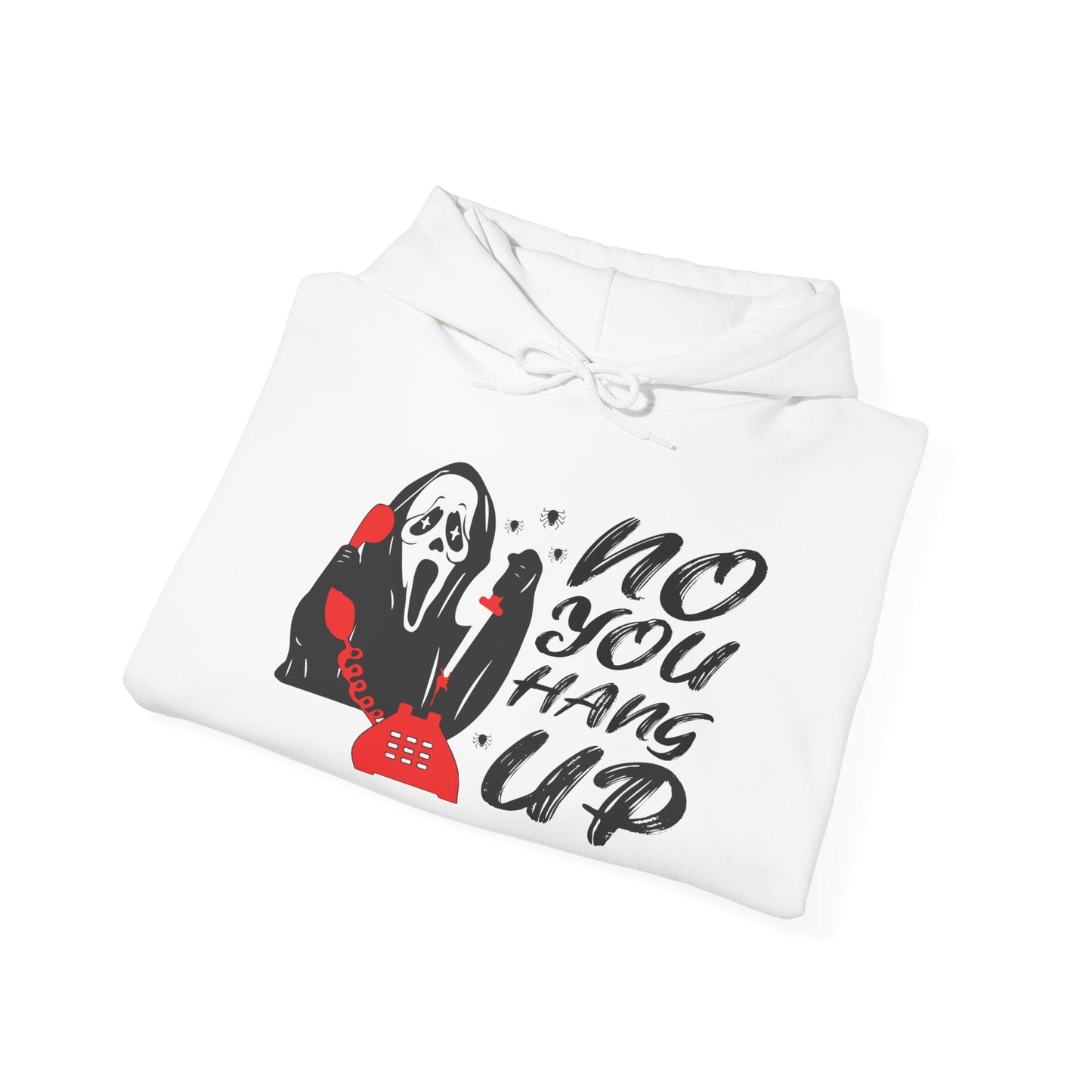 Spooky Phone Call Hoodie - Cozy Unisex Sweatshirt for Halloween, Horror Fans, Casual Wear, Gift Ideas, Scary Movie Nights - MaisonThreadory
