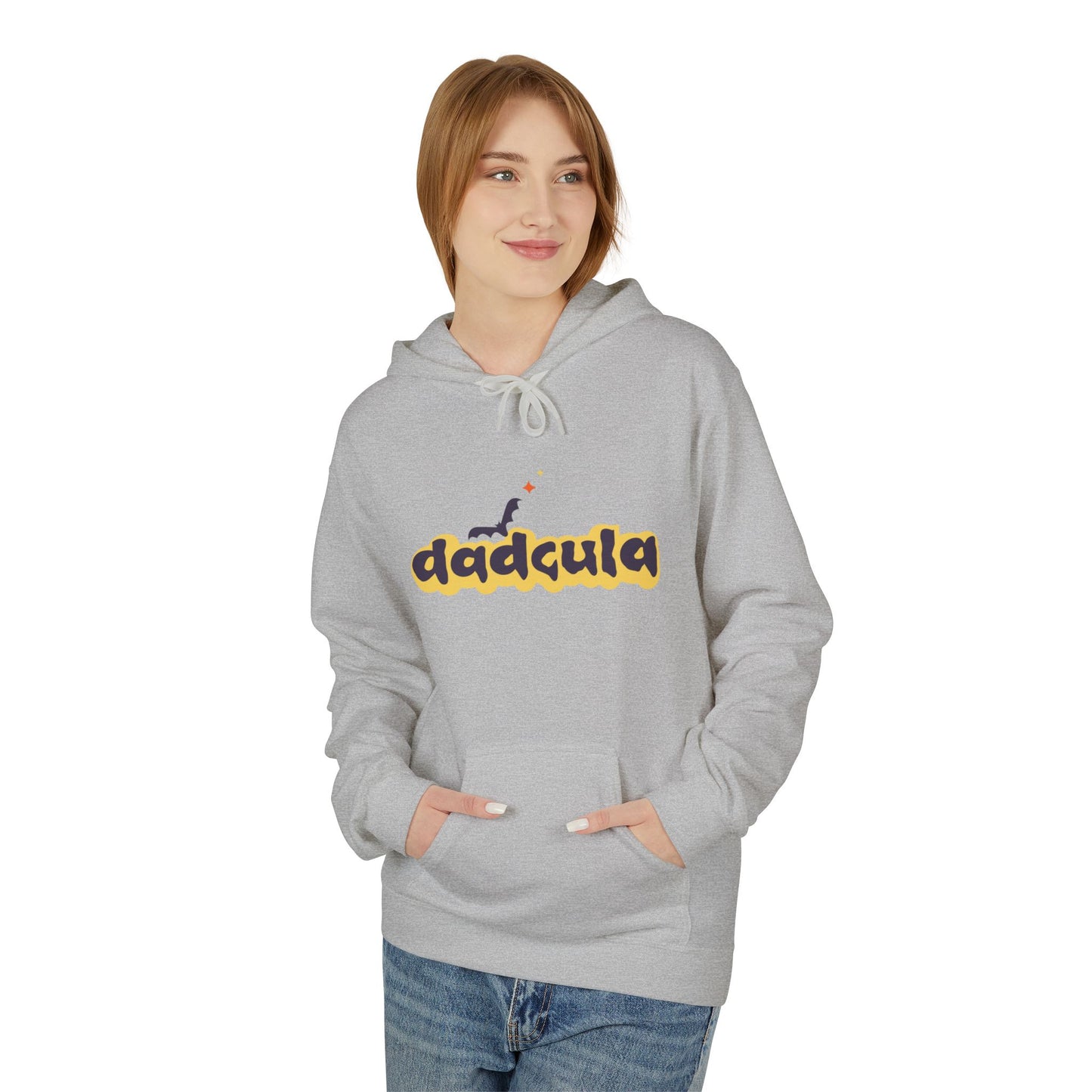 Dramatic Fleece Hoodie with Unique Design, Cozy Fall Apparel, Great for Halloween, Casual Wear, Gift for Friends - MaisonThreadory