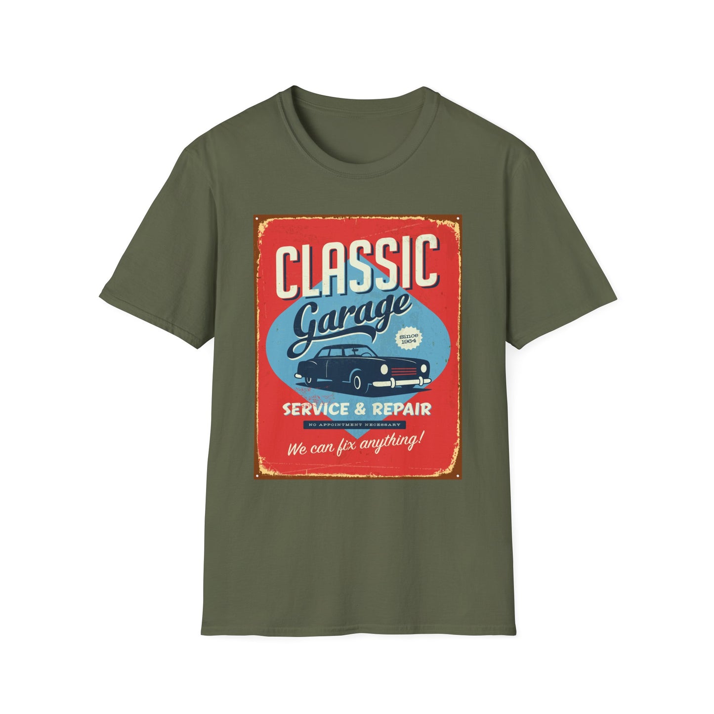 Classic Garage Vintage T-Shirt, Car Lovers Gift, Retro Car Tee, Father's Day Shirt, Classic Auto Enthusiast Apparel