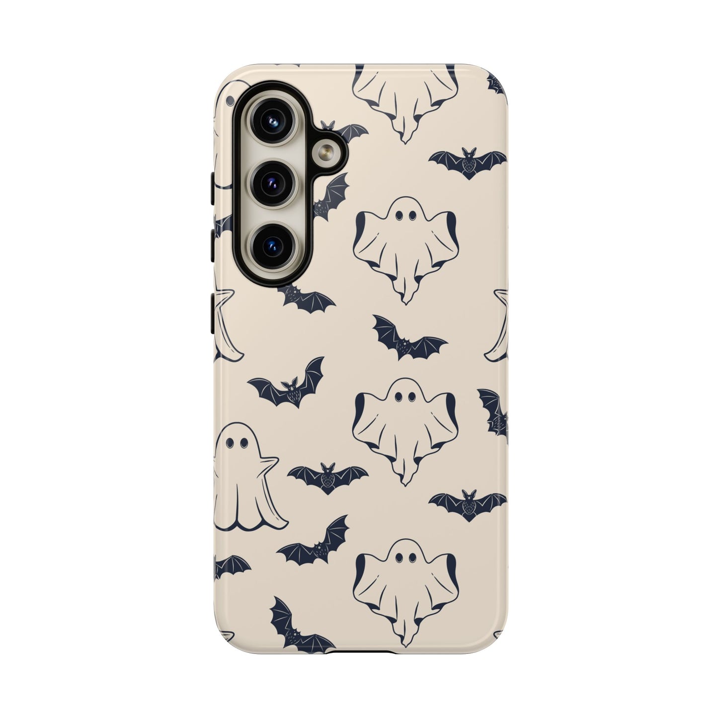 Halloween Phone Case, Ghosts and Bats, Cute Phone Cover, Spooky Accessories, Fall Decor, Gifts for Her, Halloween Party - MaisonThreadory