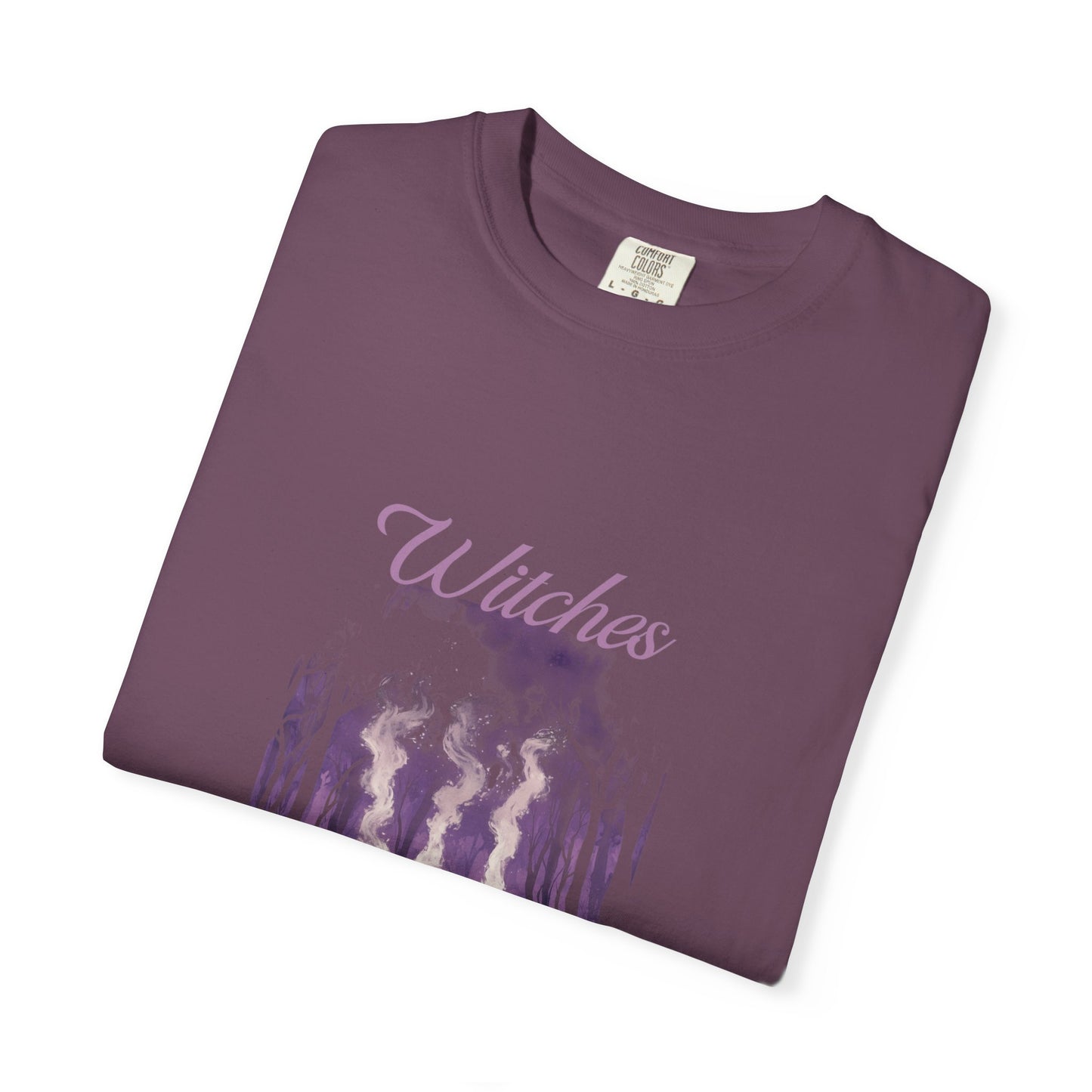 Witches Garment-Dyed T-Shirt | Mystical Apparel for Halloween, Witchy Vibes, Unique Gift, Casual Wear - MaisonThreadory