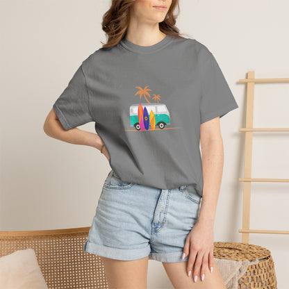 Surf Van T-Shirt — Retro Beach Camper Graphic Tee