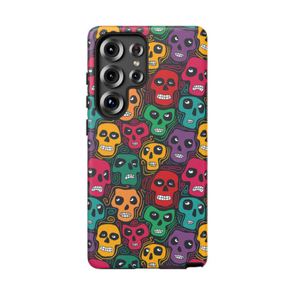 Phone Case, Day of the Dead Tough Case Phone, Mexican Skull Phone Cover, Floral Skeleton Phone Protector, Sugar Skull iPhone Case, Tough