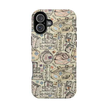Travel-Inspired Magnetic Tough Cases, Unique Phone Accessories, Perfect for Adventurers, Great Gift for Travelers or Holidays