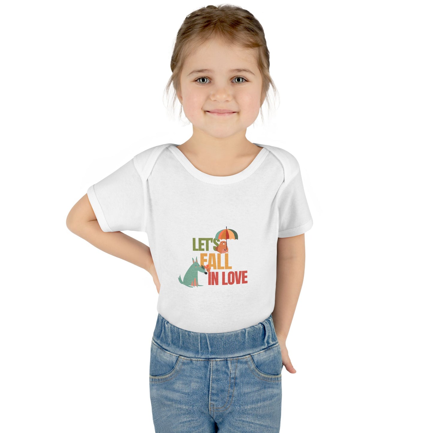 Autumn Baby Bodysuit - Let's Fall in Love, Cute Infant Outfit, Seasonal Gift, Baby Shower Present, Little One's Fall Fashion - MaisonThreadory