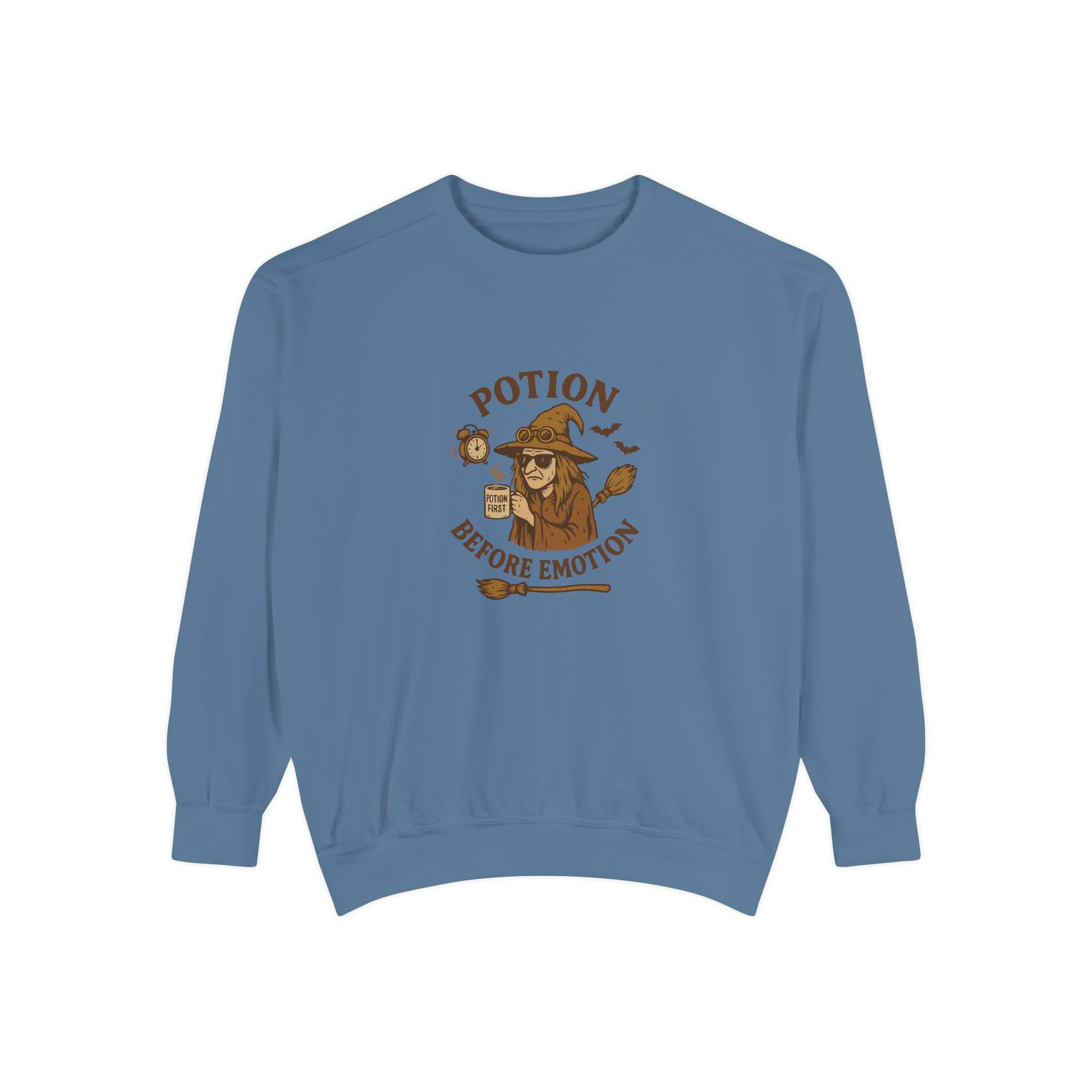 Potion Before Emotion Sweatshirt | Unisex Magical Sweatshirt for Cozy Days, Witchy Gifts, Halloween Apparel, Birthday Present, [...] - MaisonThreadory