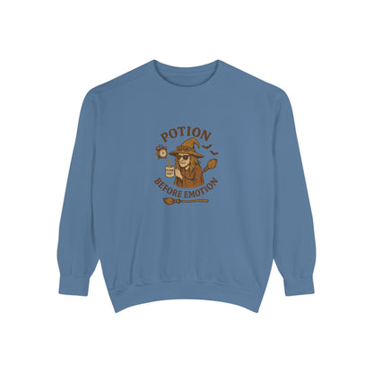 Potion Before Emotion Sweatshirt | Unisex Magical Sweatshirt for Cozy Days, Witchy Gifts, Halloween Apparel, Birthday Present, [...] - MaisonThreadory