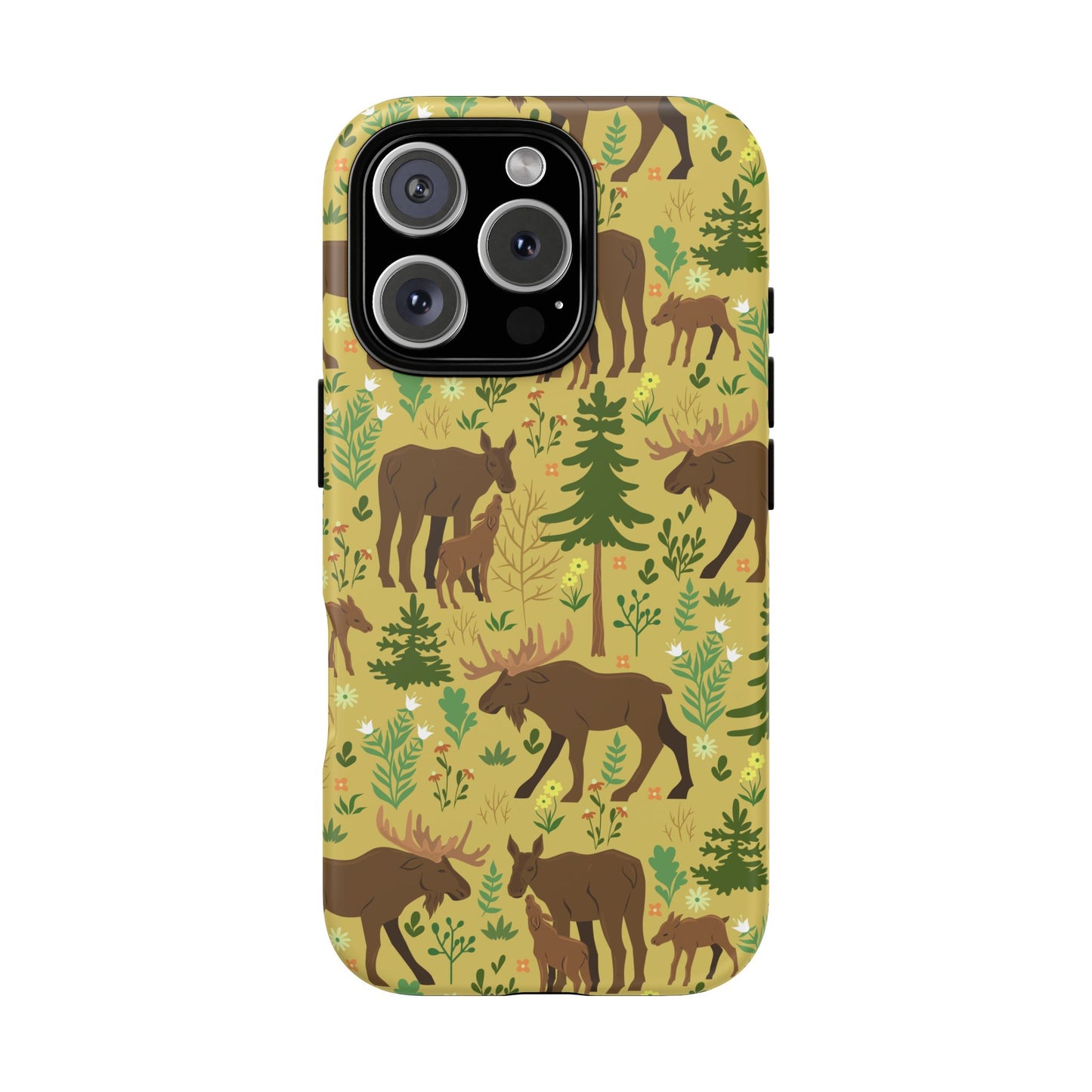 Moose Phone Case - Nature Lover's Accessory, Gifts for Outdoorsy Friends, Wildlife Decor, Eco-Friendly Cover, Forest Adventure Gear - MaisonThreadory