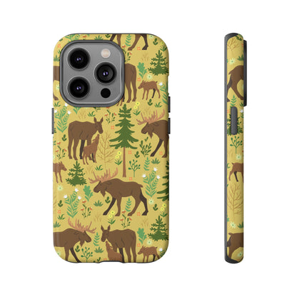 Moose Phone Case - Nature Lover's Accessory, Gifts for Outdoorsy Friends, Wildlife Decor, Eco-Friendly Cover, Forest Adventure Gear - MaisonThreadory