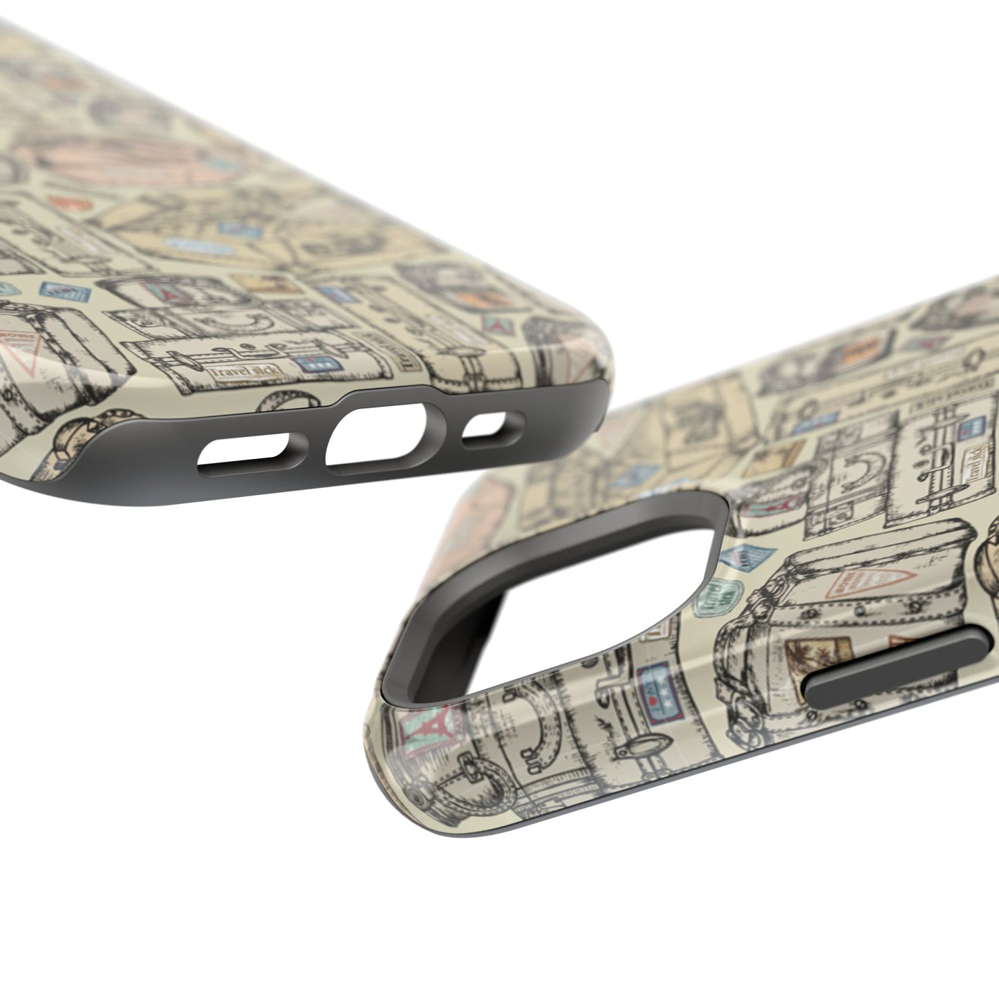 Travel-Inspired Magnetic Tough Cases, Unique Phone Accessories, Perfect for Adventurers, Great Gift for Travelers or Holidays