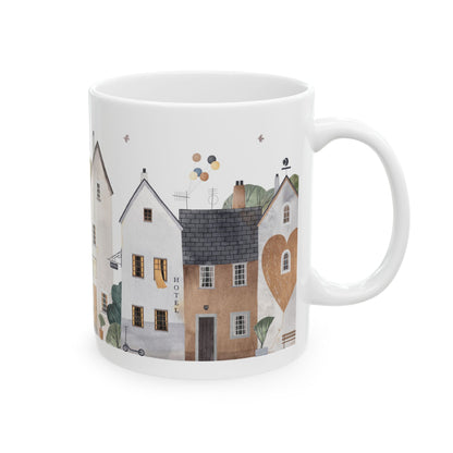 Charming Ceramic Mug, Cozy Home Vibe, Perfect for Gifts, Tea Lovers, Housewarming, Coffee Lovers, Home Decor