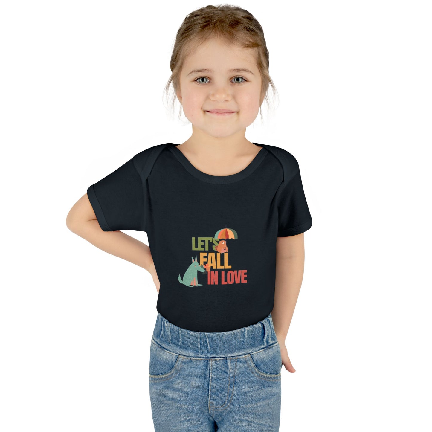 Autumn Baby Bodysuit - Let's Fall in Love, Cute Infant Outfit, Seasonal Gift, Baby Shower Present, Little One's Fall Fashion - MaisonThreadory